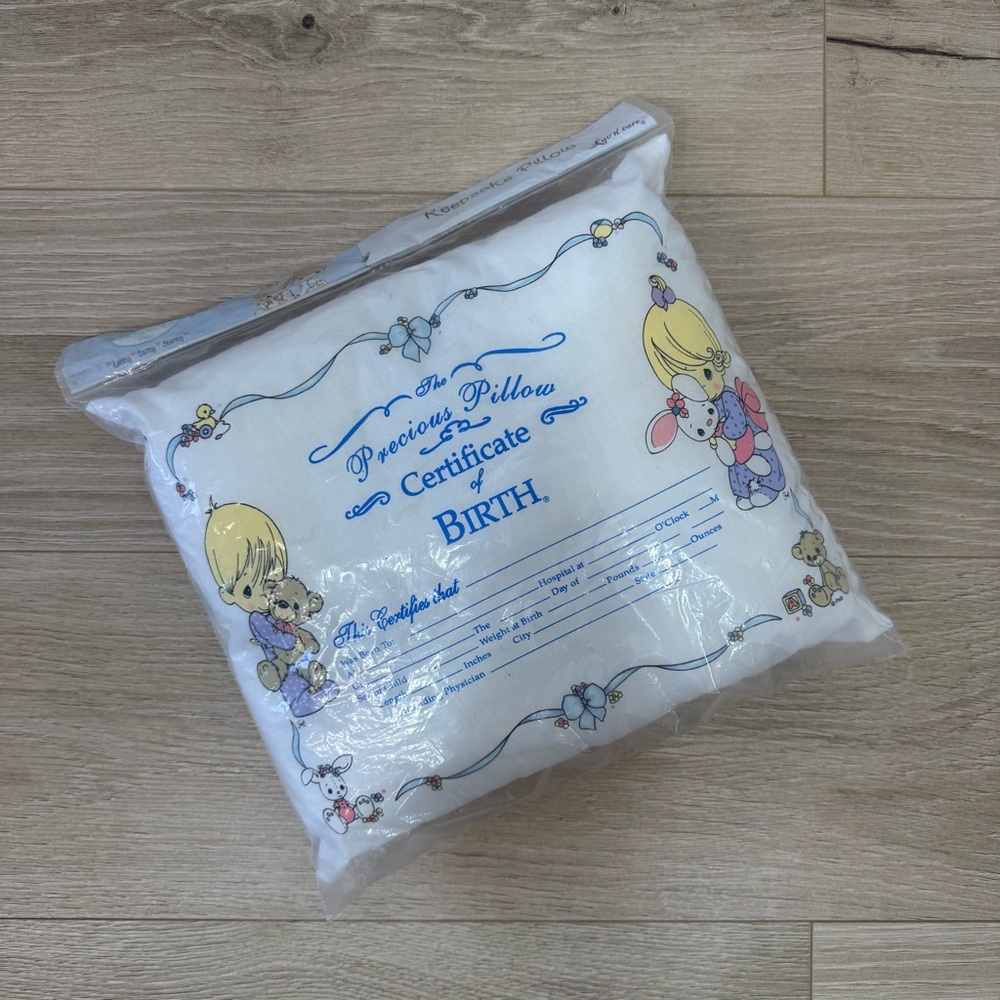 NEW Precious Moments 2004 Vintage Precious Pillow Keepsake Pillow